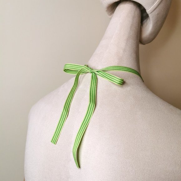 Sunbonnet Sue Vintage 80s Pendant Ribbon Chokers - Picture 4 of 11